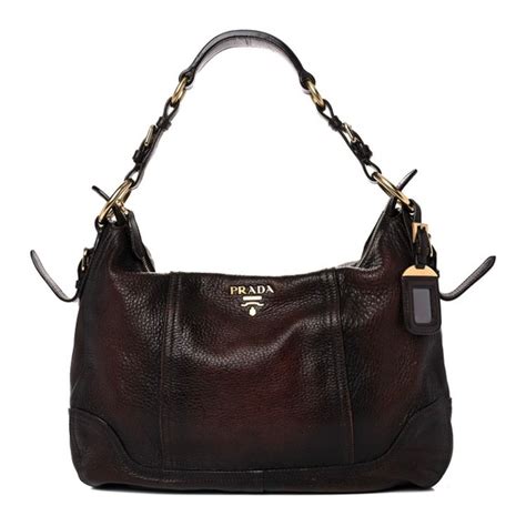 prada cervo hobo|PRADA Cervo Antik Hobo Cacao 105300 .